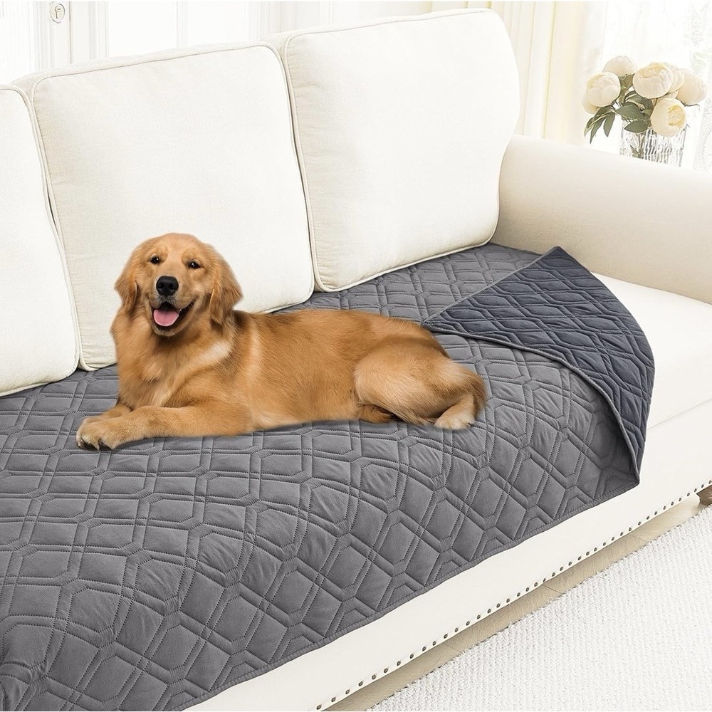 Smiry Waterproof Couch Cover Dog Blanket Large Gray NEW Reversible X0048IKGXR